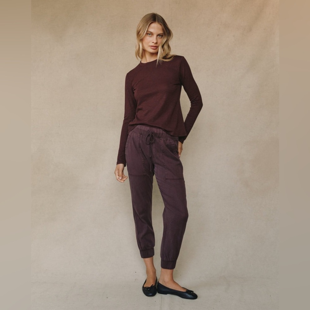 Bella Dahl Deep Brown Jogger Pants